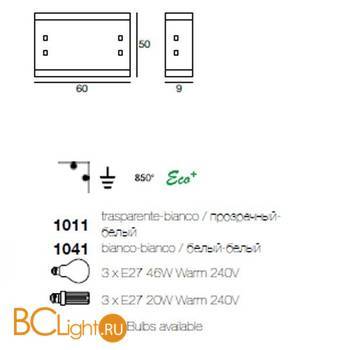 Потолочный светильник Linea Light Modern collection 1011 - Схема
