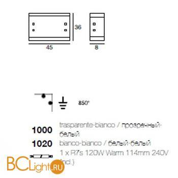 Потолочный светильник Linea Light Modern collection 1000 - Схема