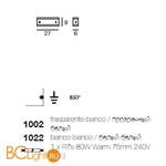 Бра Linea Light Class Modern collection 1022 - Схема