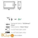 Потолочный светильник Linea Light Modern collection 1041 - Схема