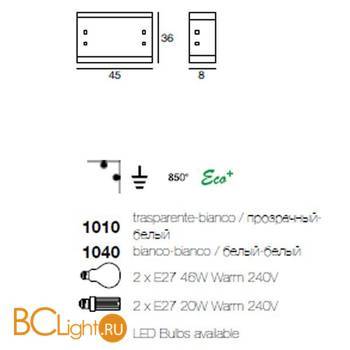 Потолочный светильник Linea Light Modern collection 1040 - Схема