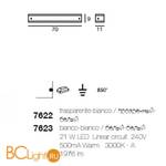 Бра Linea Light Class Modern collection 5153 - Схема