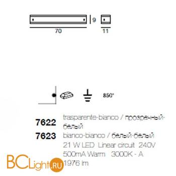 Бра Linea Light Class Modern collection 5143 - Схема