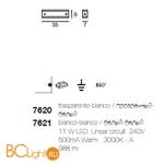 Настенный светильник Linea Light Mille 7620 - Схема