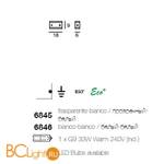 Настенный светильник Linea Light Mille 6846 - Схема