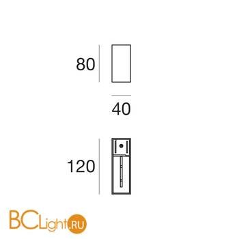 Настенный светильник Linea Light Mini-Dual 57154W85 - Схема