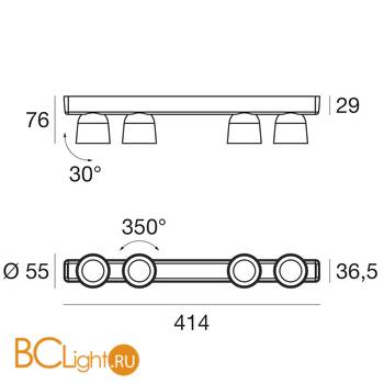 Потолочный светильник Linea Light Minion 8756 - Схема