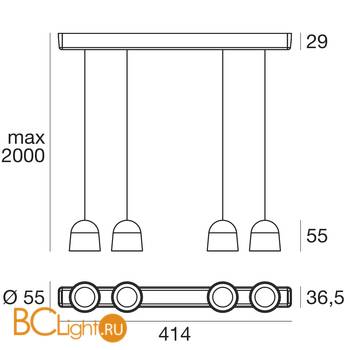 Подвесной светильник Linea Light Minion 8788 - Схема