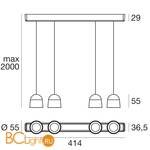 Подвесной светильник Linea Light Minion 8794 - Схема