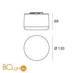 Настенный светильник Linea Light MiniWhite 8028 - Схема