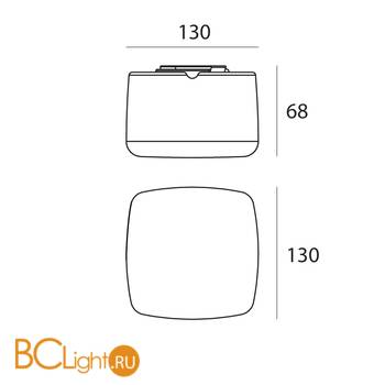 Настенный светильник Linea Light MiniWhite 8029 - Схема