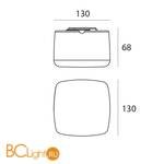 Настенный светильник Linea Light MiniWhite 8029 - Схема