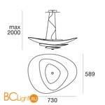 Подвесной светильник Linea Light Moledro 90239 - Схема