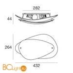 Настенный светильник Linea Light Moledro 90315 - Схема