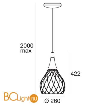 Подвесной светильник Linea Light Mongolfier 8141 - Схема