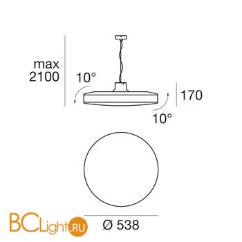 Подвесной светильник Linea Light Move 7830 - Схема