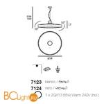 Подвесной светильник Linea Light Move 7123 - Схема