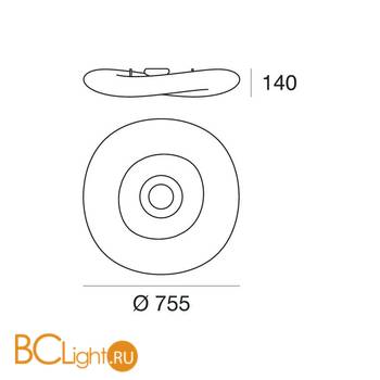 Потолочный светильник Linea Light Mr Magoo 8008N - Схема