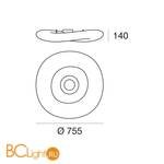 Потолочный светильник Linea Light Mr Magoo 8008N - Схема