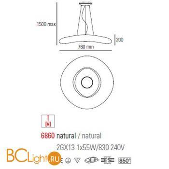Подвесной светильник Linea Light Mr. Magoo 6860 - Схема