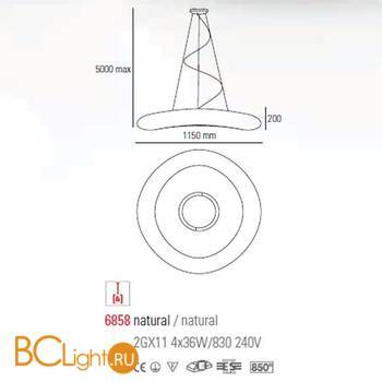 Подвесной светильник Linea Light Mr. Magoo 6858 - Схема