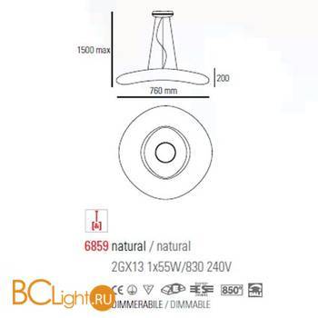 Подвесной светильник Linea Light Mr. Magoo 6859 - Схема