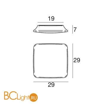 Настенно-потолочный светильник Linea Light MyWhite 7807 - Схема