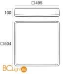 Настенно-потолочный светильник Linea Light MyWhite 8162 - Схема