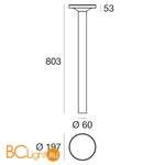 Напольный светильник Linea Light MyWhite 8669 - Схема