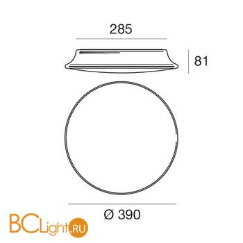 Настенно-потолочный светильник Linea Light MyWhite 7806N - Схема