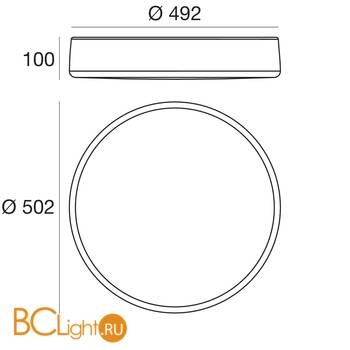 Потолочный светильник Linea Light MyWhite 8160N - Схема