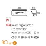 Настенный светильник Linea Light Next 7443 - Схема