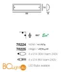 Бра Linea Light 78224 - Схема