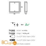 Бра Linea Light 71202 - Схема