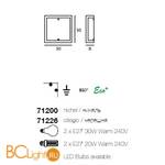 Бра Linea Light 71226 - Схема