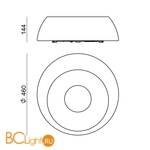 Настенно-потолочный светильник Linea Light Oblix 8181 - Схема