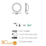 Настенно-потолочный светильник Linea Light 3450 - Схема