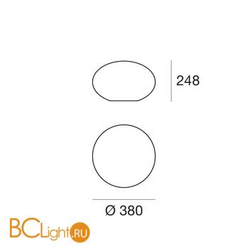 Потолочный светильник Linea Light Oh! Smash 10214 - Схема