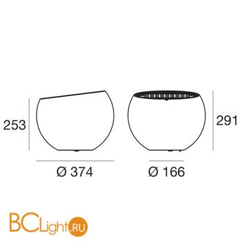Напольный светильник Linea Light Oh! Solar 15120 - Схема