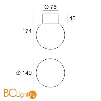 Светильник для струнной системы Linea Light Oh! 10115 - Схема
