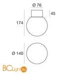 Светильник для струнной системы Linea Light Oh! 10115 - Схема