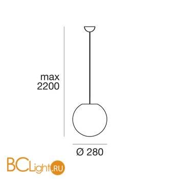 Подвесной светильник Linea Light Oh! 10135 - Схема