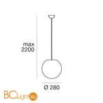 Подвесной светильник Linea Light Oh! 10135 - Схема