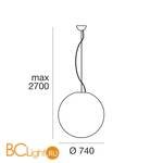 Подвесной светильник Linea Light Oh! 10138 - Схема