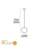 Подвесной светильник Linea Light Oh! 15113 - Схема