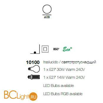 Напольный светильник Linea Light Manamana Oh 10100 - Схема