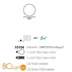 Напольный светильник Linea Light Manamana Oh 10104 - Схема