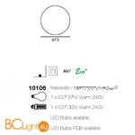 Напольный светильник Linea Light Manamana Oh 10106 - Схема