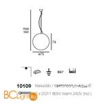 Подвесной светильник Linea Light Oh! 10109 - Схема