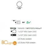 Настенно-потолочный светильник Linea Light Oh! 10124 - Схема